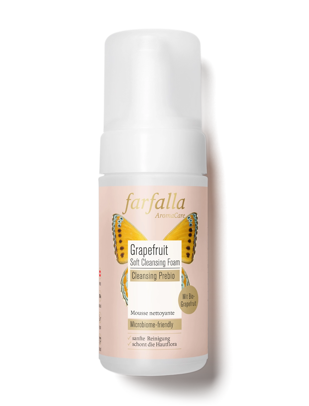 farfalla - Grapefruit Soft Cleansing Foam Cleansing Prebio 120ml - WERTE FREUNDE