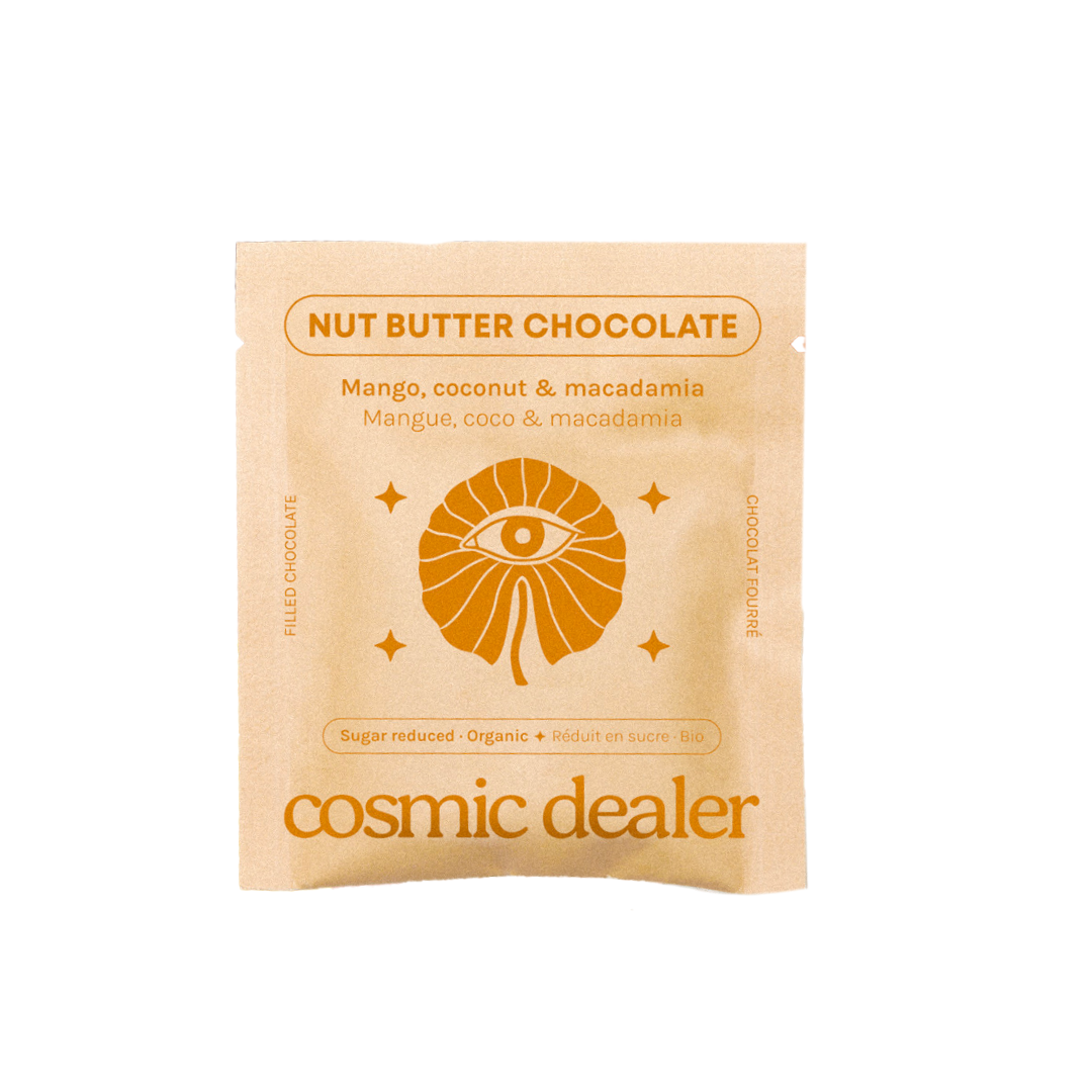 Cosmic Dealer - Nut Butter Chocolate Mango and Macadamia 20g - WERTE FREUNDE