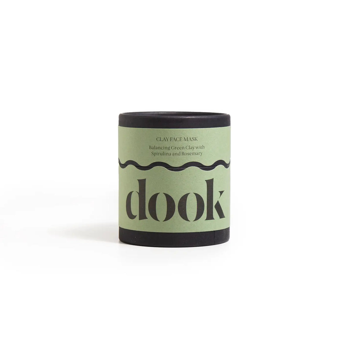 dook -Reinigende Tonmaske mit grüner Tonerde, Spirulina und Rosmarin 80g - WERTE FREUNDE