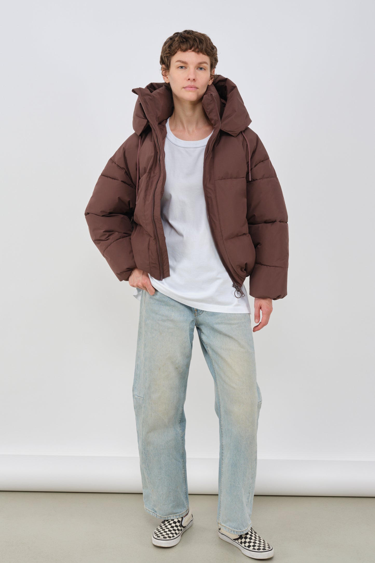 embassy - ZONZA PUFFER JACKET FRENCH ROAST - WERTE FREUNDE