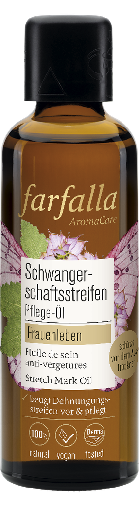 Farfalla - Schwangerschaftsstreifen Pflege-Öl Frauenleben 75ml - WERTE FREUNDE