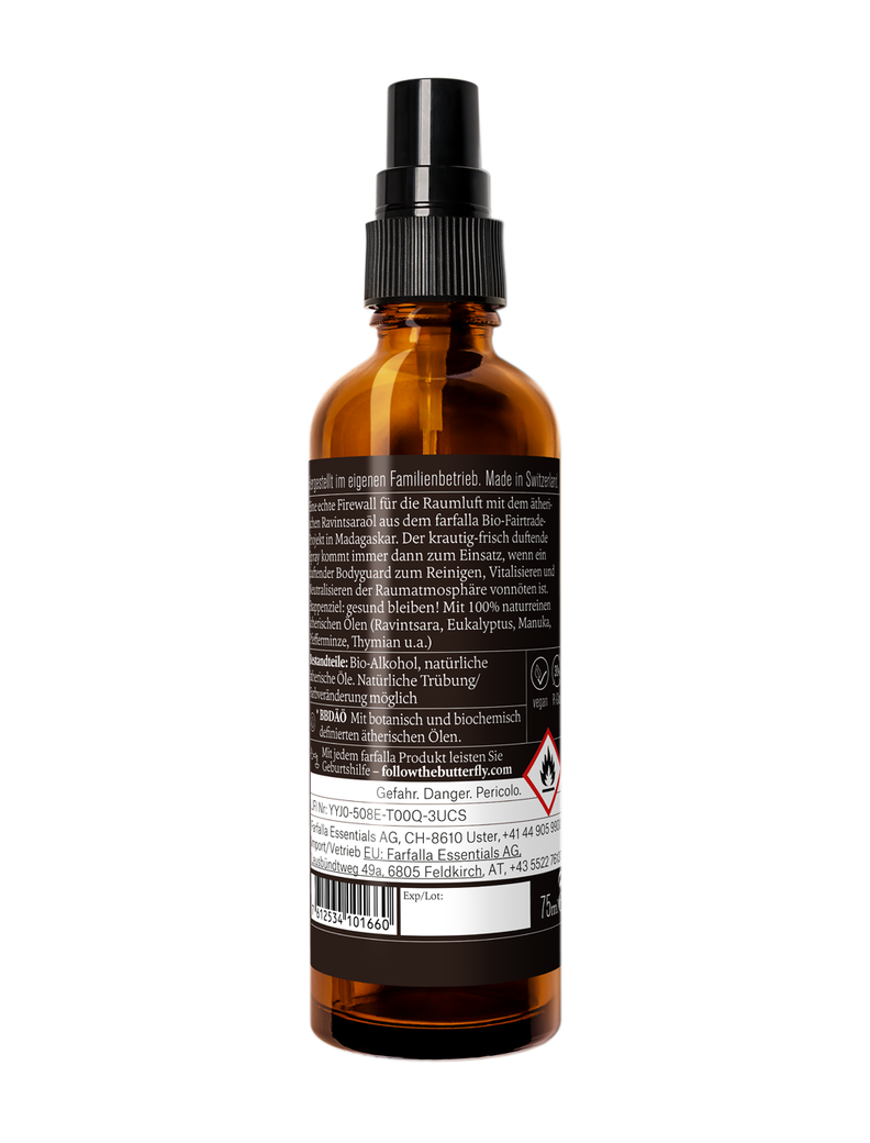 farfalla - Winterschutz Bio-Raumspray Bleib gesund 75ml - WERTE FREUNDE