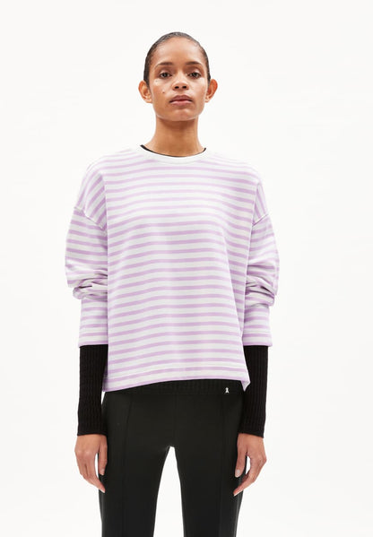 Armedangels - FRANKAA MAARLEN STRIPE Sweatshirt lavender light-undyed