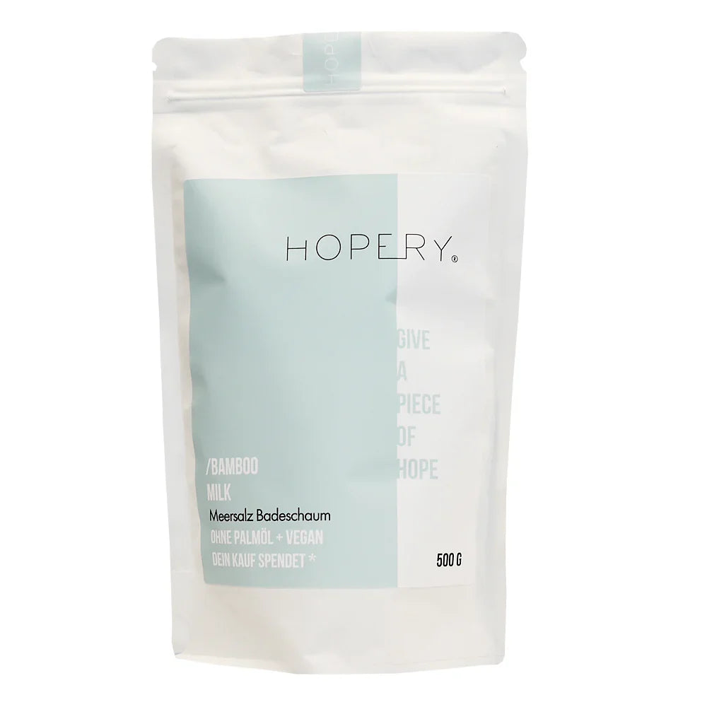 HOPERY - Bamboo Milk Meersalz Badeschaum 500g - WERTE FREUNDE