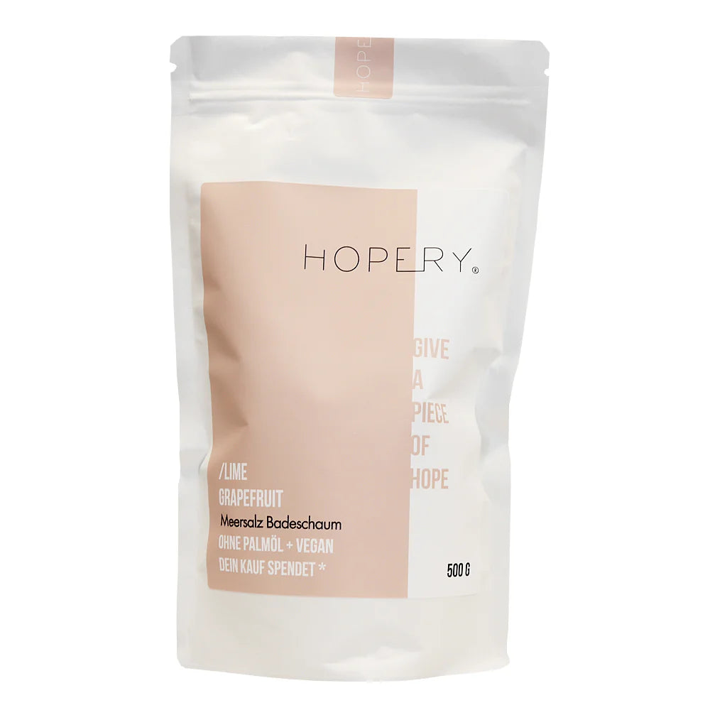 HOPERY - Lime Grapefruit Meersalz Badeschaum 500g - WERTE FREUNDE