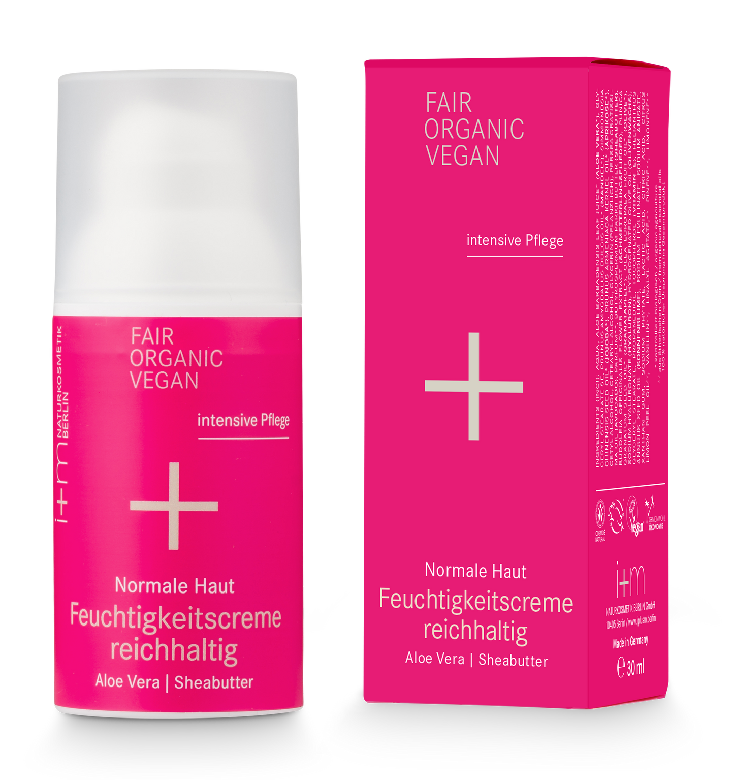 i+m - Hydro Perform Feuchtigkeitscreme reichhaltig Aloe Vera Sheabutter - 30 ml - WERTE FREUNDE