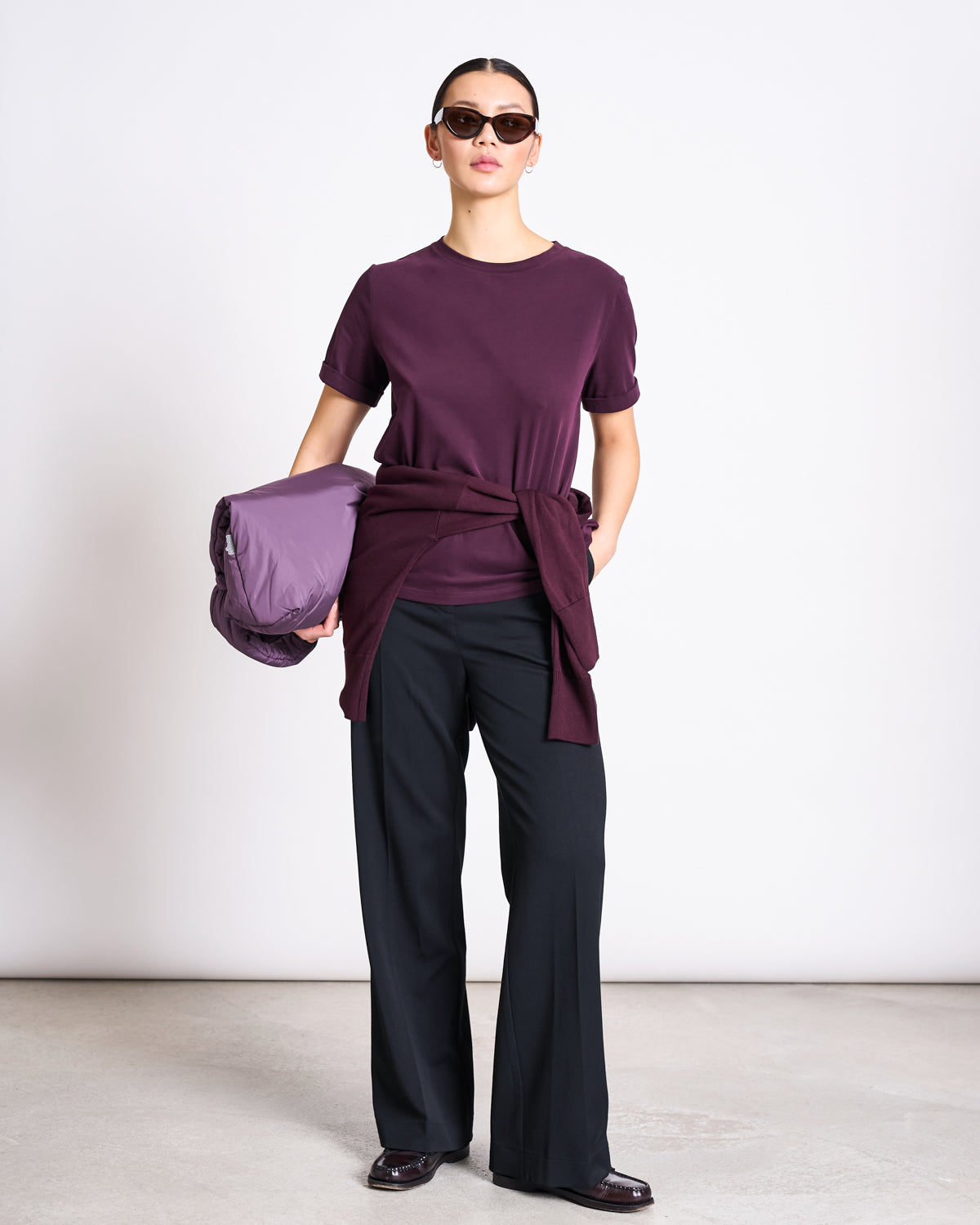 JAN N JUNE - BOY Brushed T-Shirt cherry lacquer - WERTE FREUNDE