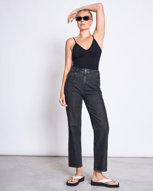 JAN N JUNE - MATILDA Top black - WERTE FREUNDE
