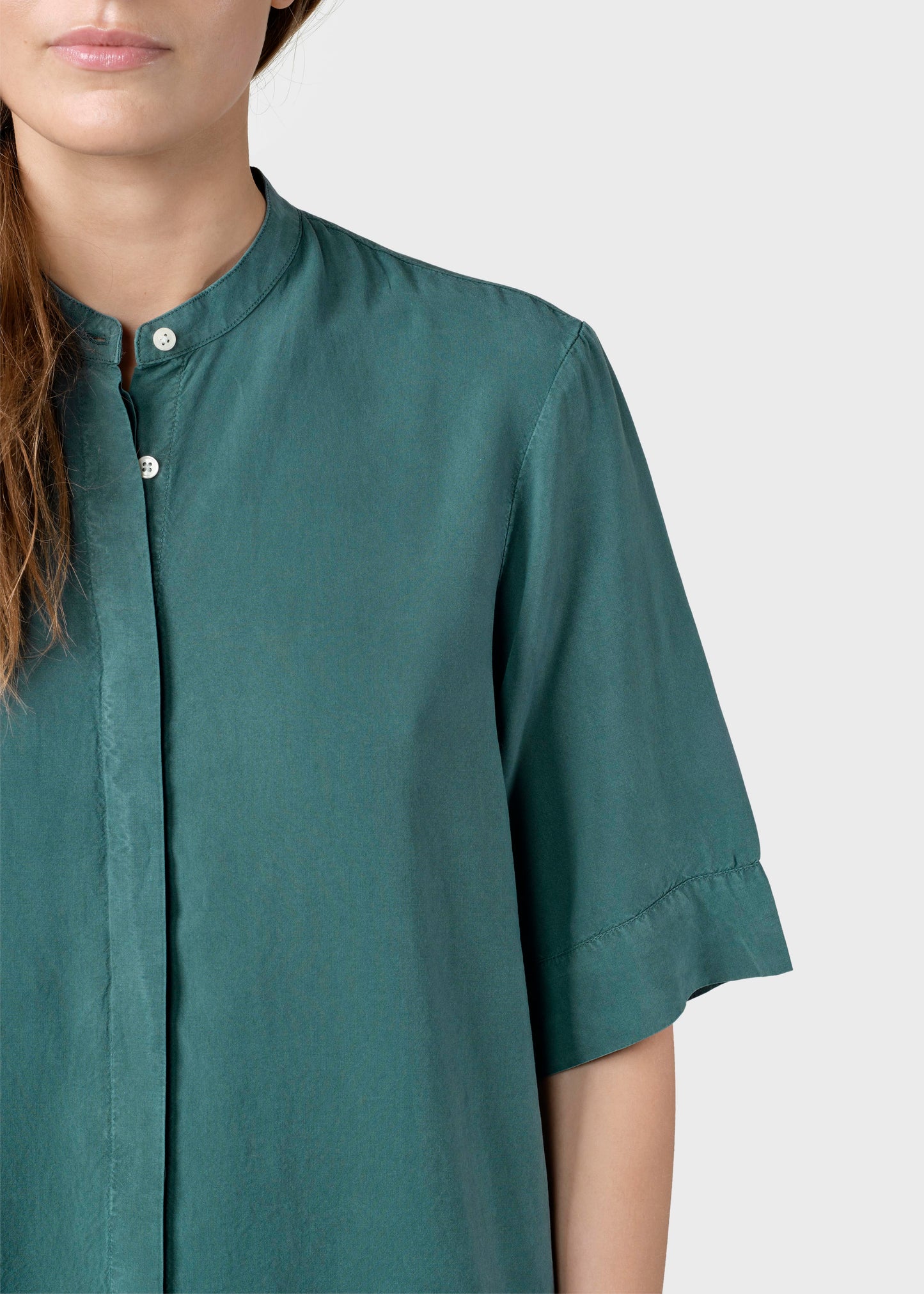 Klitmøller - Solrun shirt Moss Green - WERTE FREUNDE