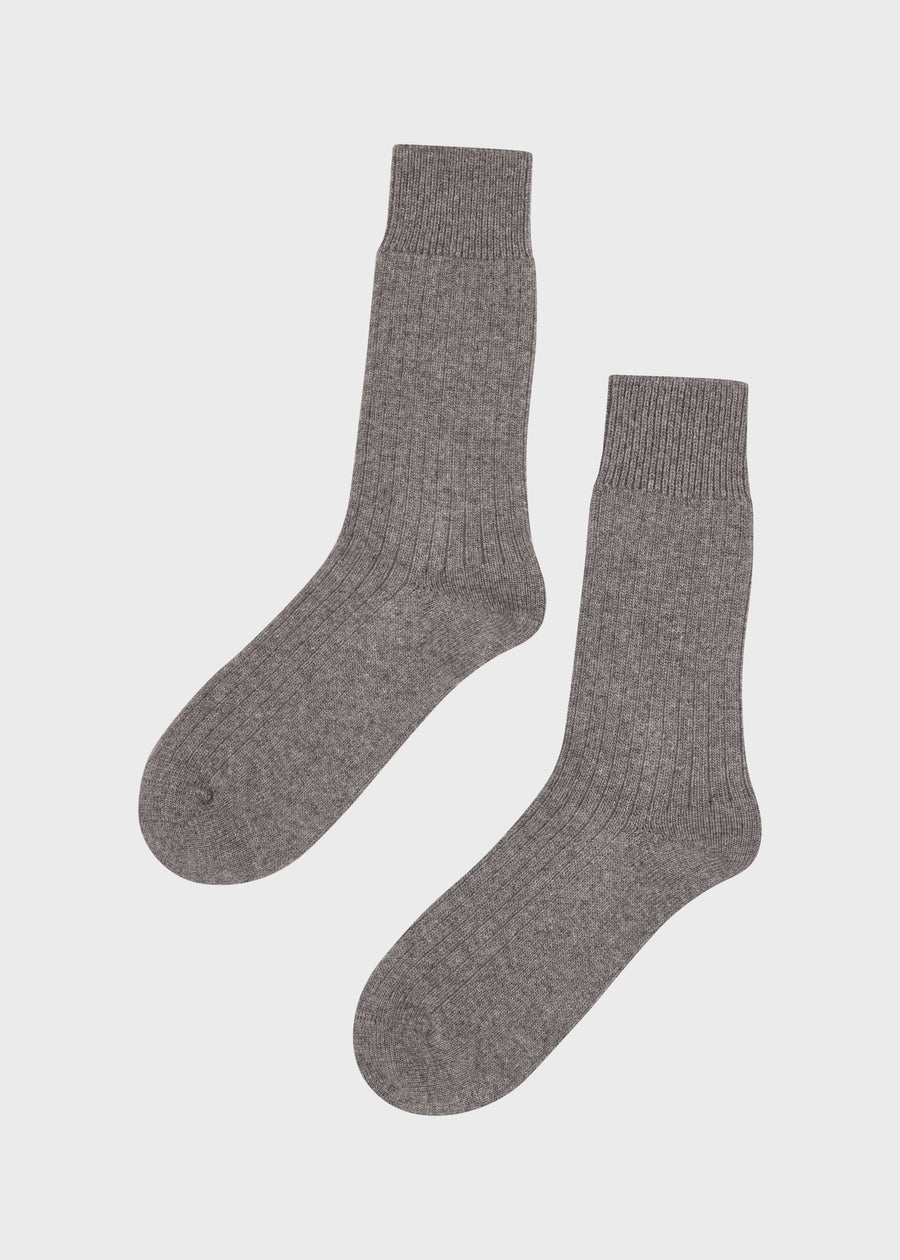 Klitmøller - Wool sock Grey melange - WERTE FREUNDE
