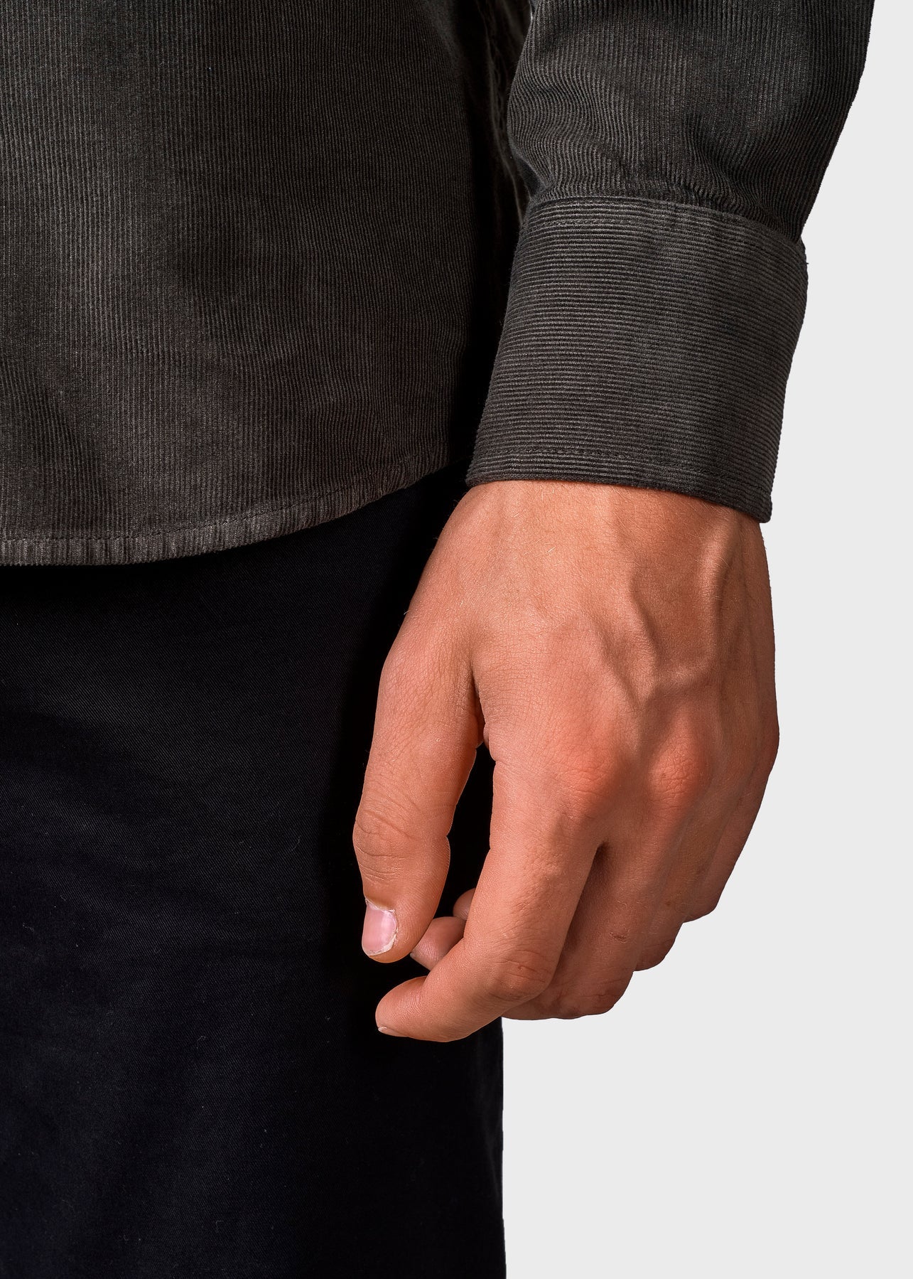 Klitmøller - Benjamin corduroy shirt Olive - WERTE FREUNDE