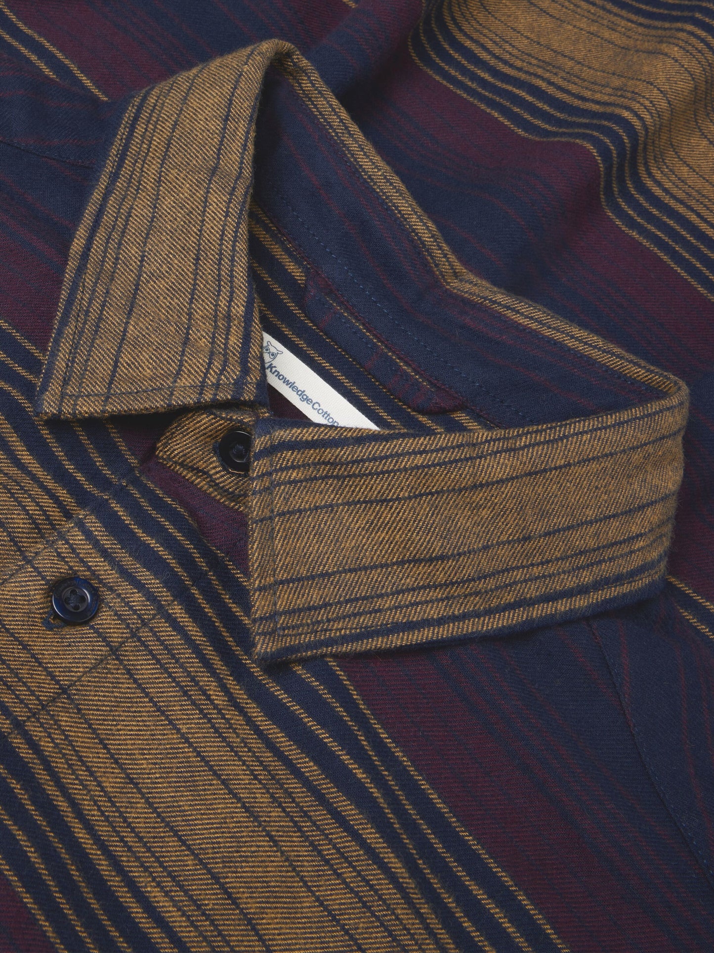 KCA - Organic Cotton Checked Flannel Shirt Navy - WERTE FREUNDE