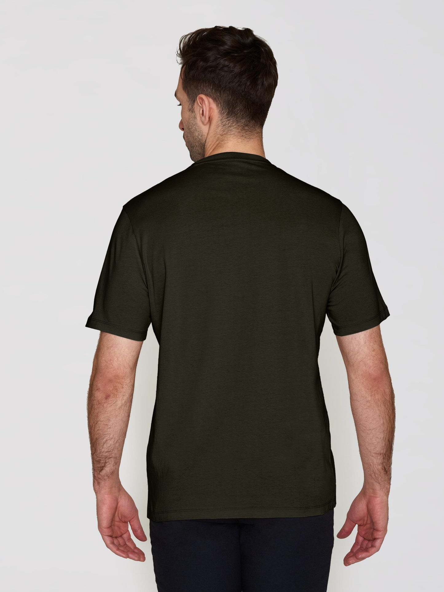 KCA - Regular fit Basic tee Green melange - WERTE FREUNDE