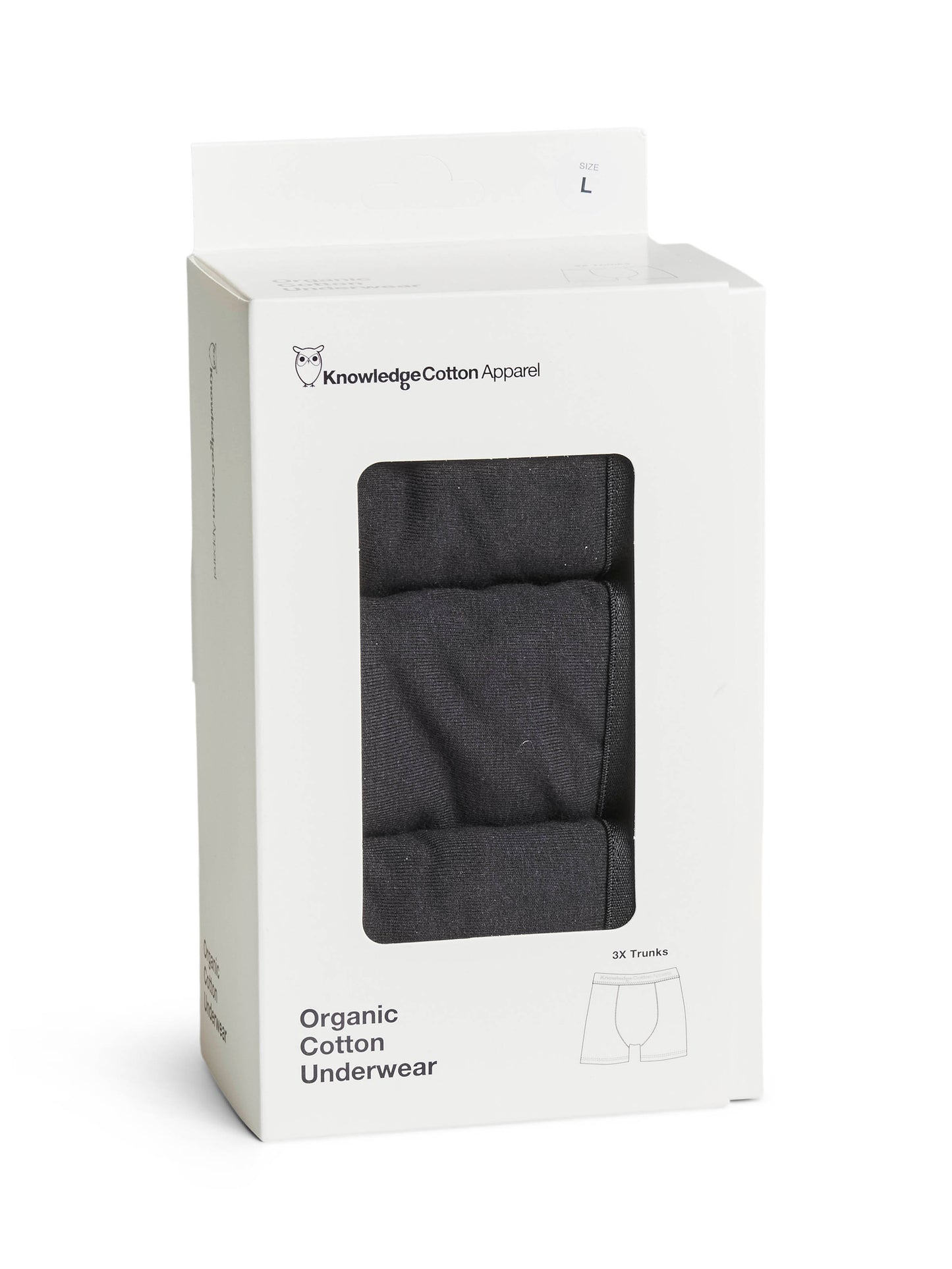 KCA - Anker 3 pack underwear Black Jet - WERTE FREUNDE