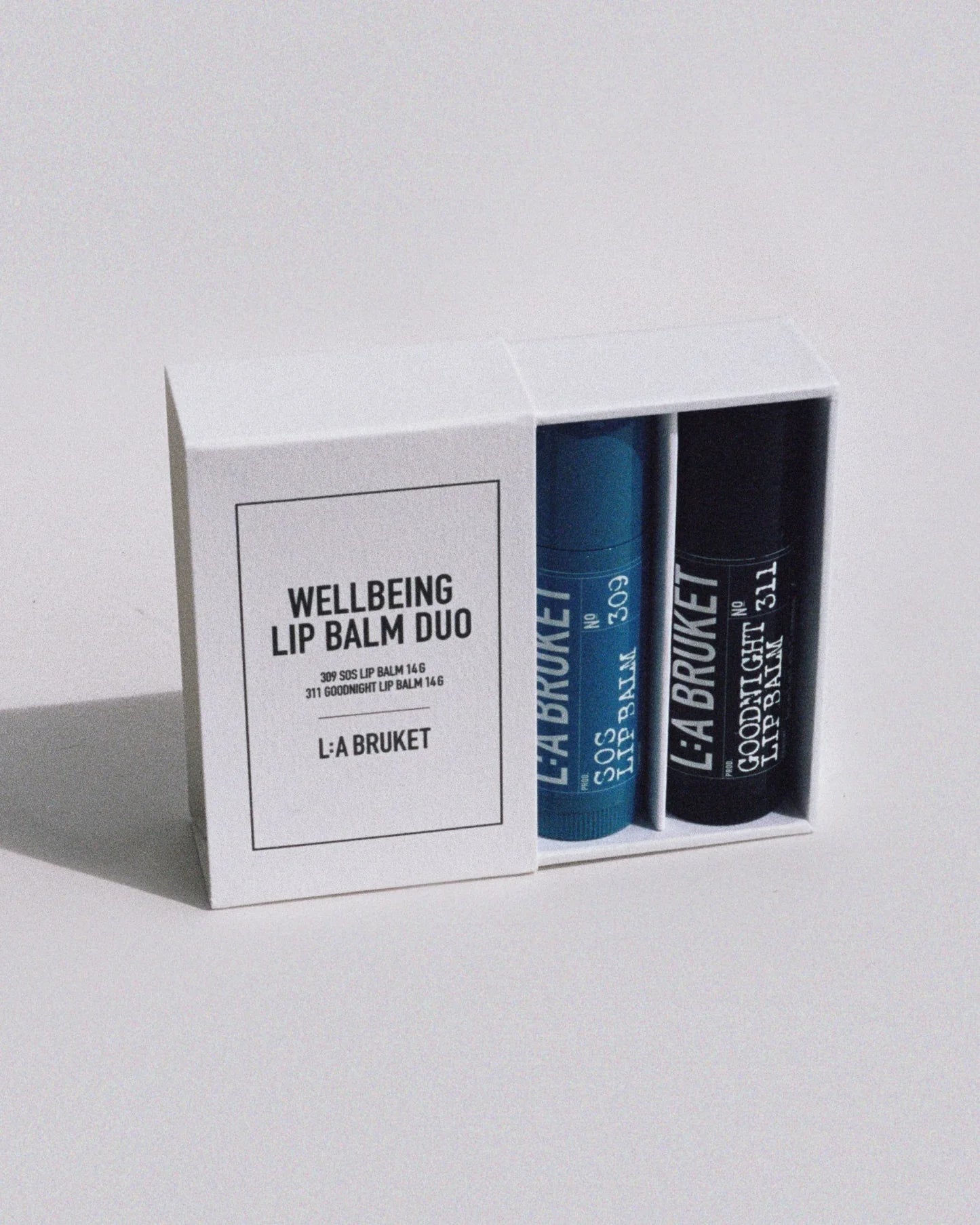 LA BRUKET - Wellbeing LIP BALM DUO 309 SOS + 311 Goodnight 2x14g - WERTE FREUNDE