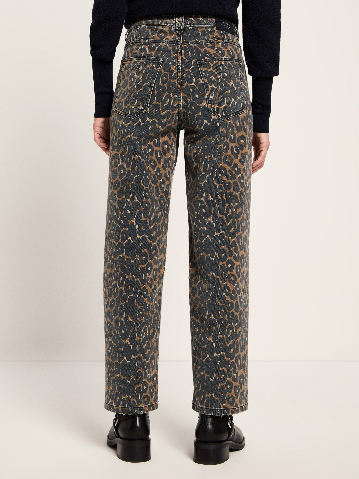 LANIUS - Relaxed Jeans Print Leo print leo - WERTE FREUNDE