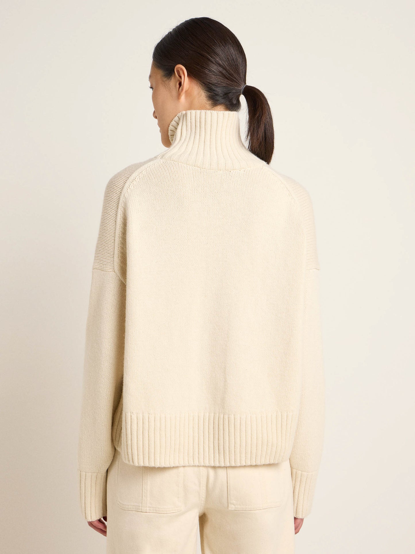 LANIUS - Oversized Pullover off white - WERTE FREUNDE