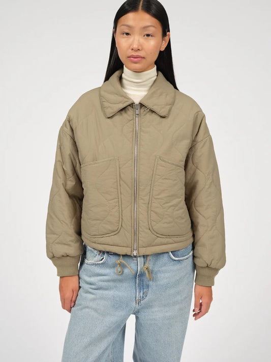embassy - LINDA BOMBER JACKET FADED OLIVE