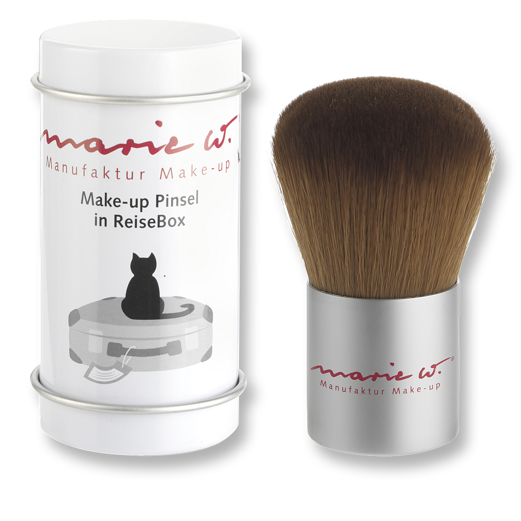 Marie W. - Make-up Pinsel mit Reisebox 1 Stk. - WERTE FREUNDE