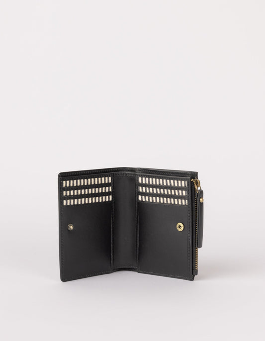 O MY BAG - JAMIE WALLET Black Classic Leather - WERTE FREUNDE