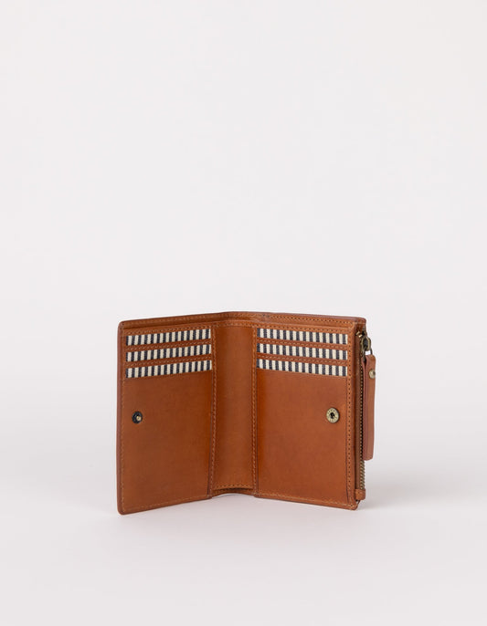 O MY BAG - JAMIE WALLET Cognac Classic Leather - WERTE FREUNDE