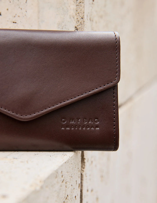 O MY BAG - Jo's Purse - Chocolate Classic Leather - WERTE FREUNDE