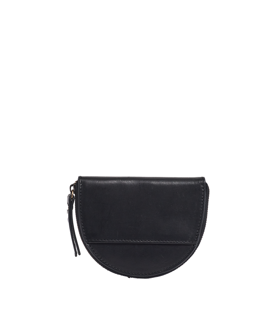 O MY BAG - Laura Purse Black Classic Leather - WERTE FREUNDE