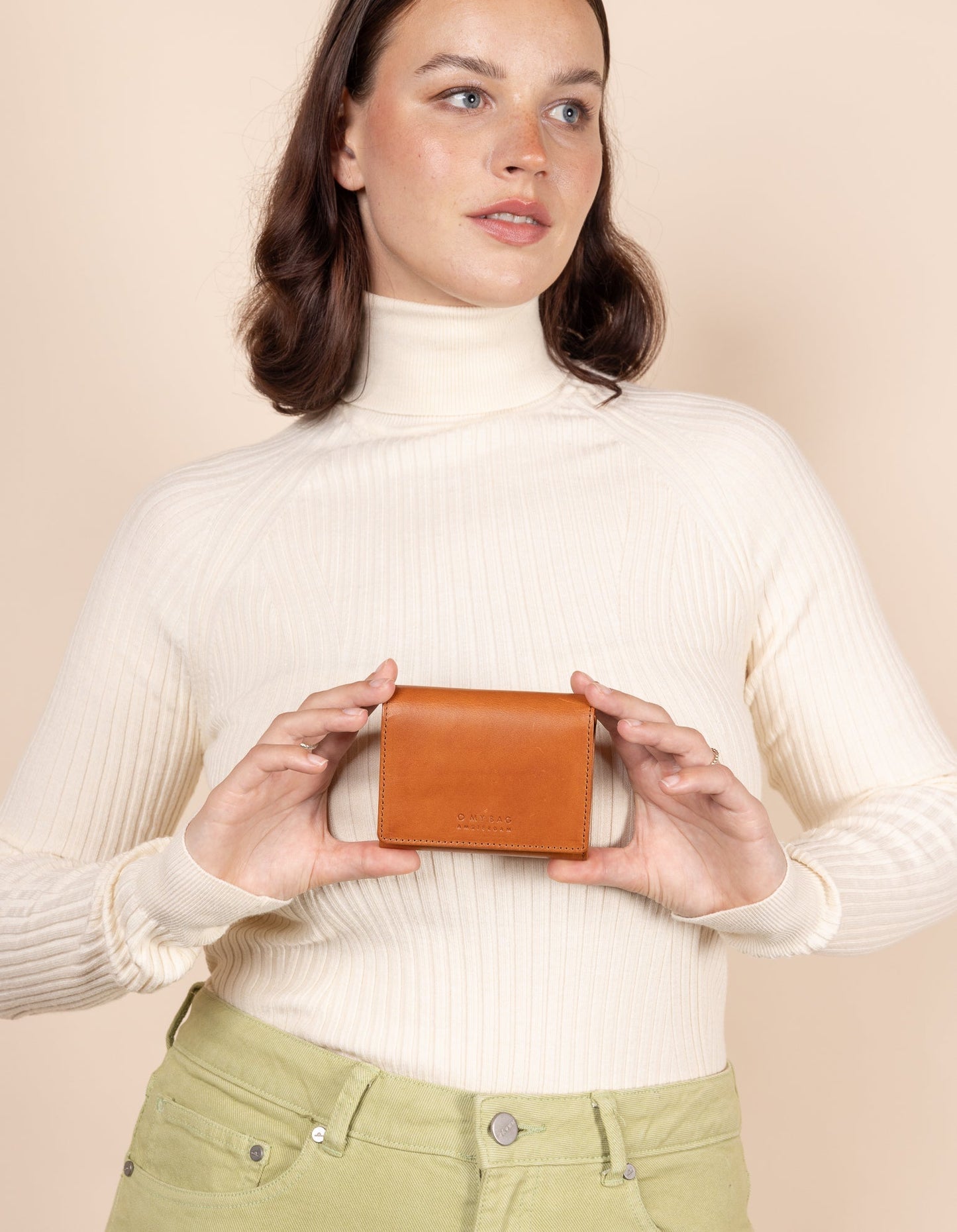omybag - Ollie Wallet Cognac Classic Leather - WERTE FREUNDE