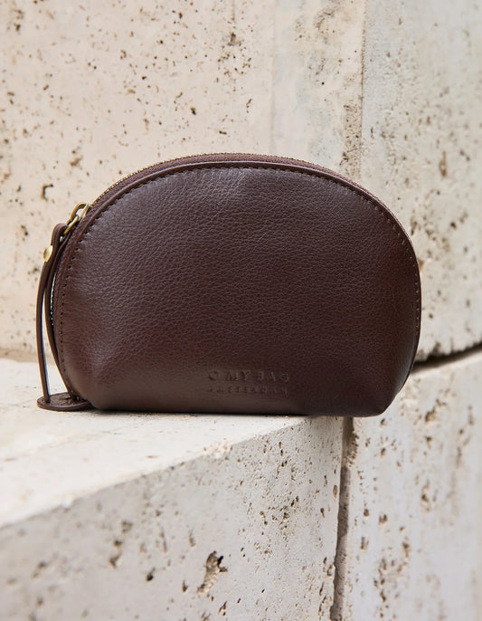 O MY BAG - Make up Case Small - Chocolate Soft Grain - WERTE FREUNDE
