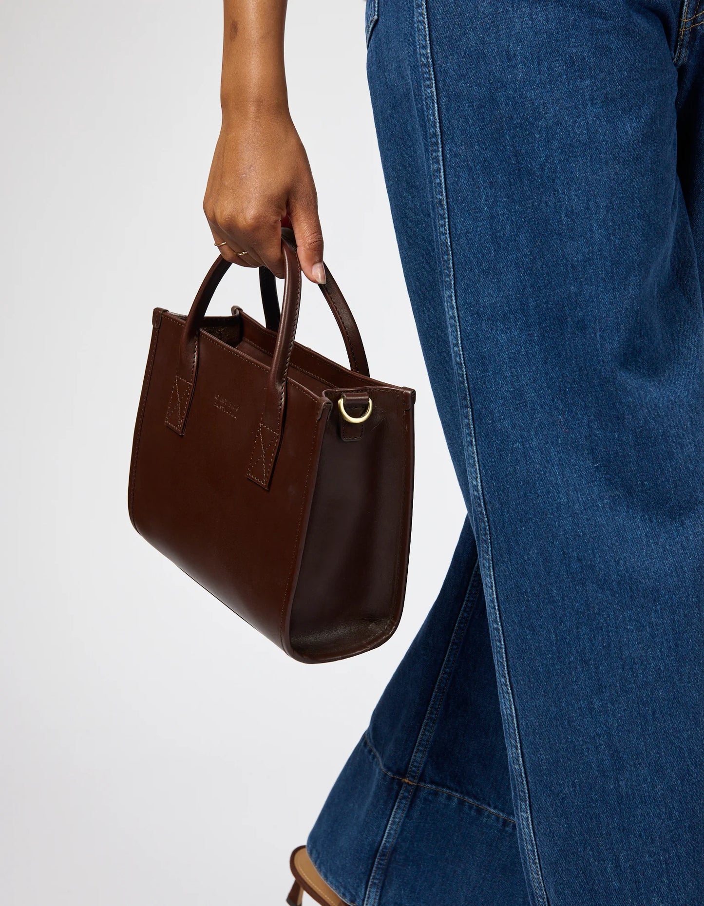 O MY BAG - Jackie Midi - Chocolate Classic Leather - WERTE FREUNDE