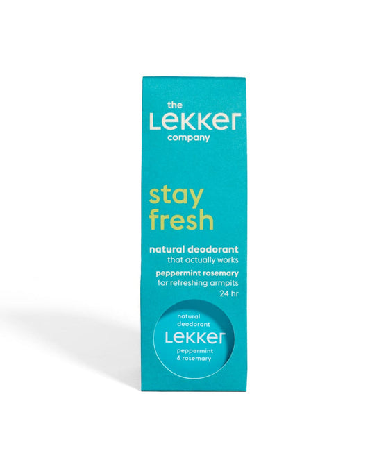 LEKKER - Deocreme stay-fresh Pfefferminze & Rosmarin 30g