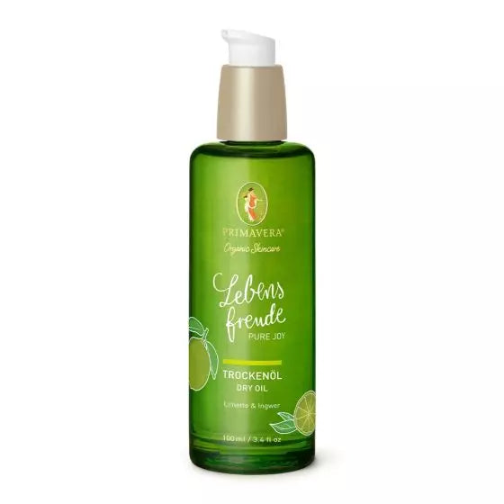 Primavera - Trockenöl Lebensfreude Limette & Ingwer 100 ml - WERTE FREUNDE