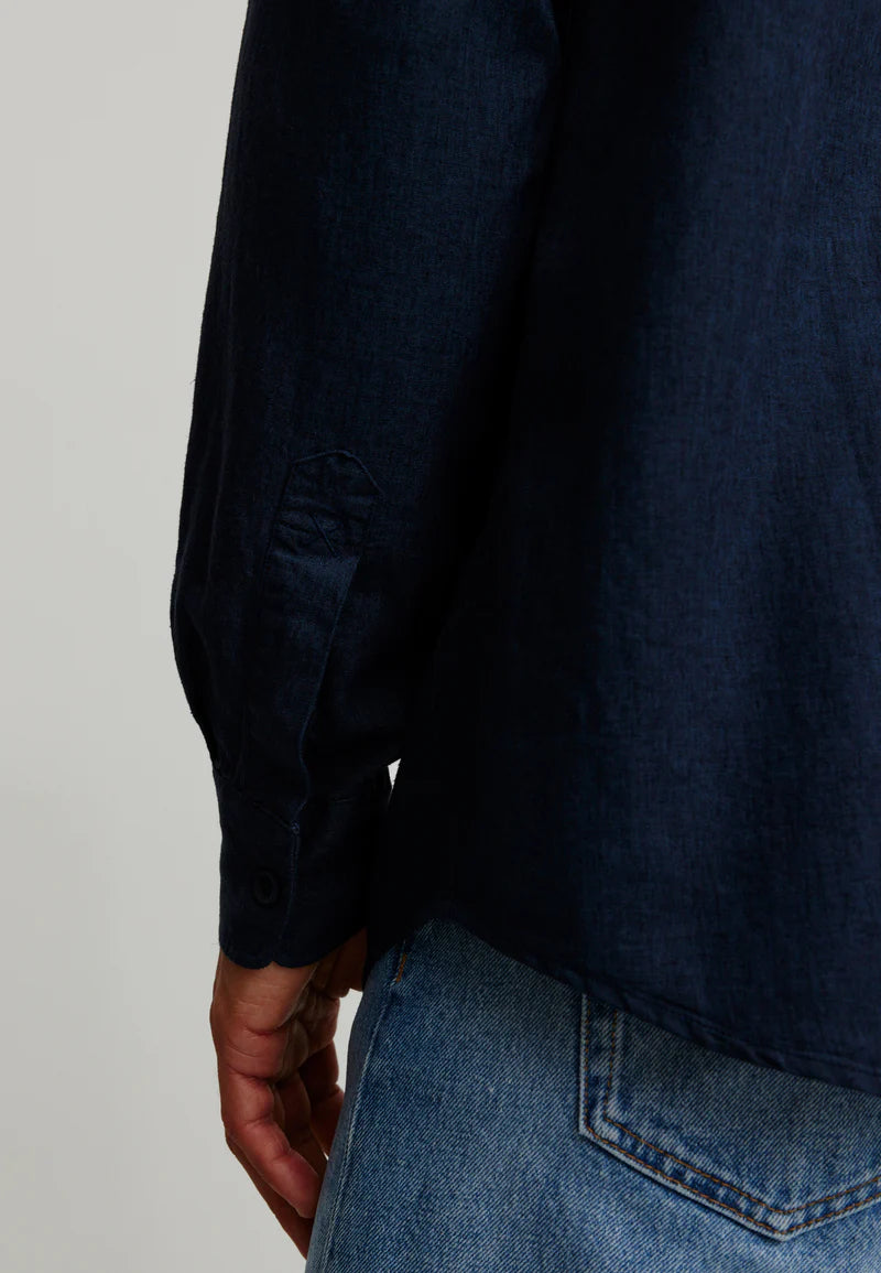 recolution - NUTMEG Hemd navy - WERTE FREUNDE