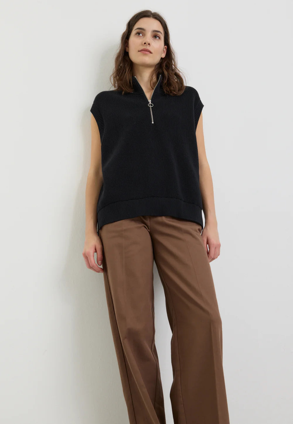 recolution - Pants LIGULARIA coffee brown - WERTE FREUNDE
