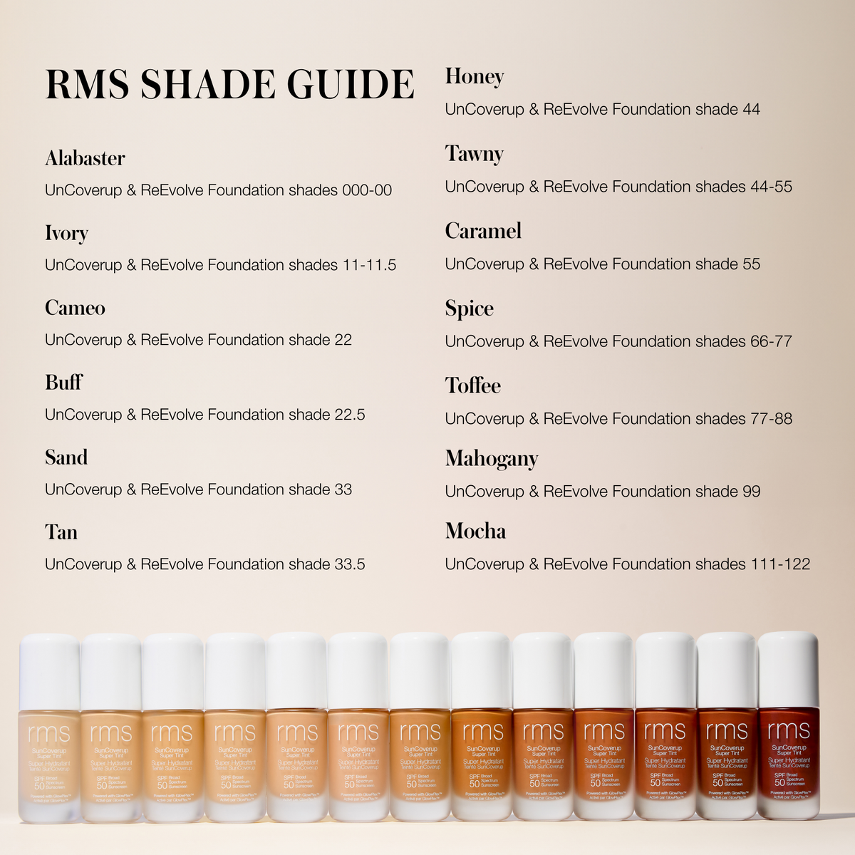 rms - SunCoverup Skin Tint SPF50 30ml - WERTE FREUNDE