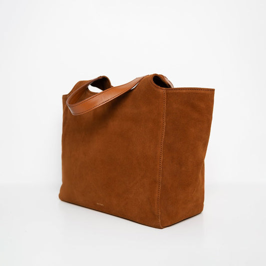 ann kurz - SHOULDER SHOPPER SUEDE MIX CUERO