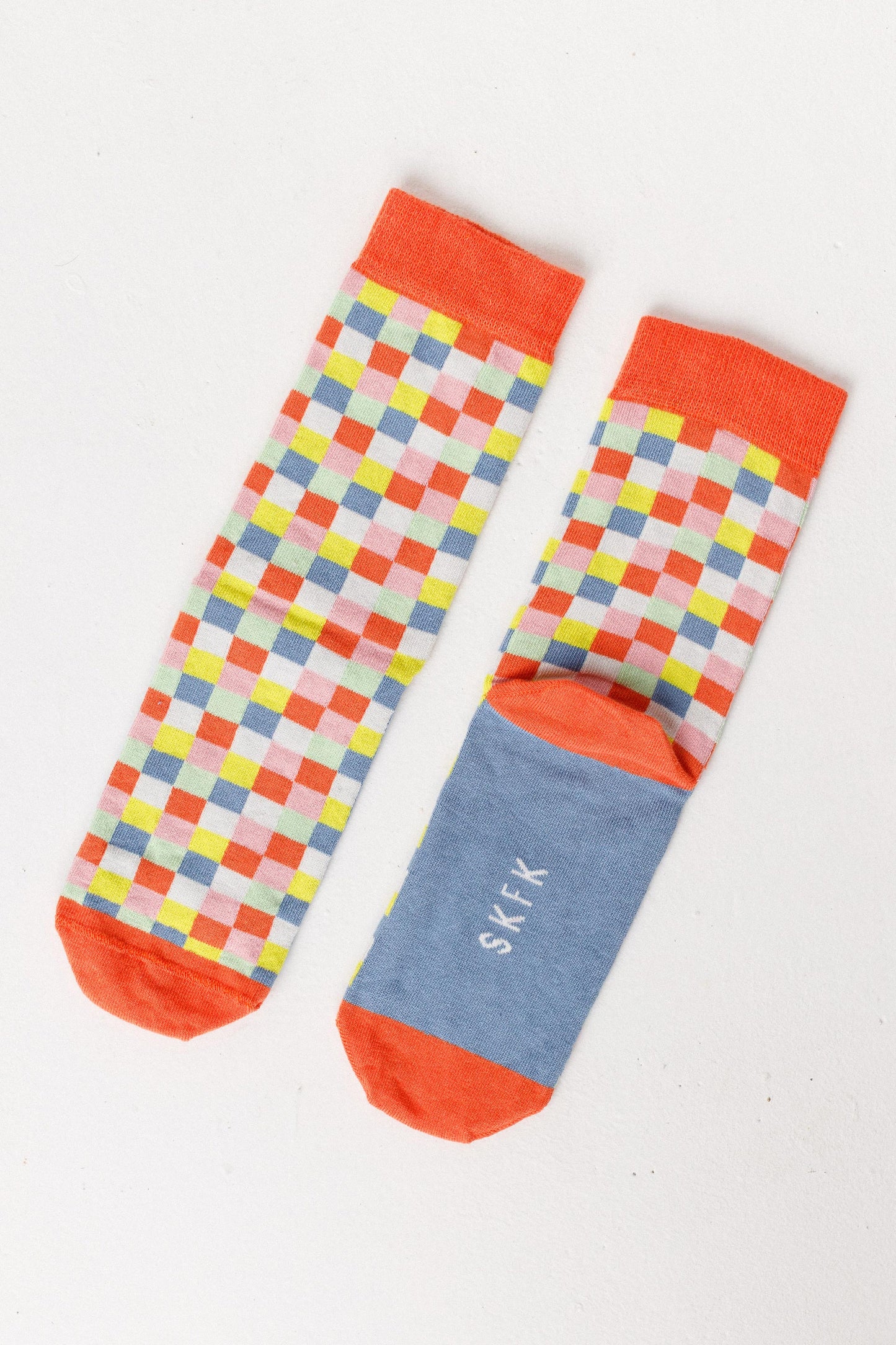 SKFK - EPEL SOCKS MULTCOLOUR ORANGE BLUE - WERTE FREUNDE