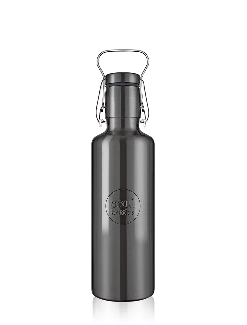 soulbottles - Steel light Bot Black 0,75l - WERTE FREUNDE