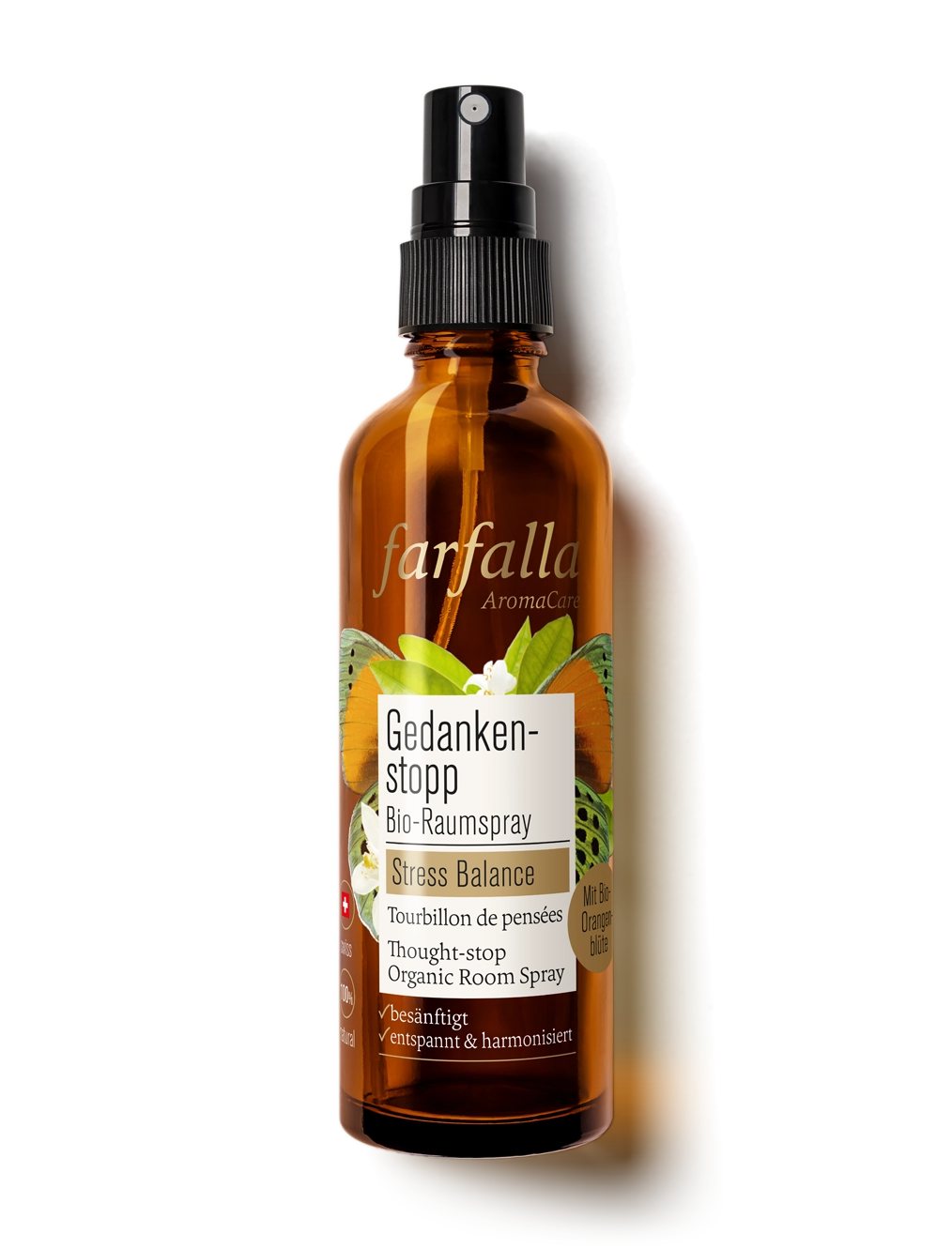 farfalla - Gedankenstopp Stress Balance Bio-Raumspray 75ml - WERTE FREUNDE