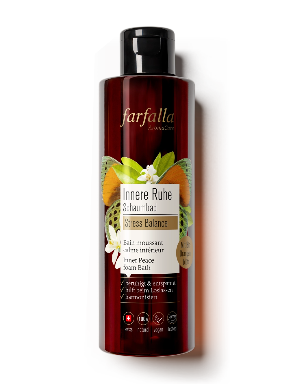 farfalla - Innere Ruhe Stress Balance Schaumbad 200ml - WERTE FREUNDE
