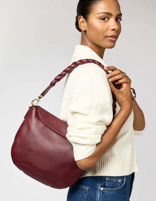 O MY BAG - Lana - Dark Cherry Soft Grain - WERTE FREUNDE