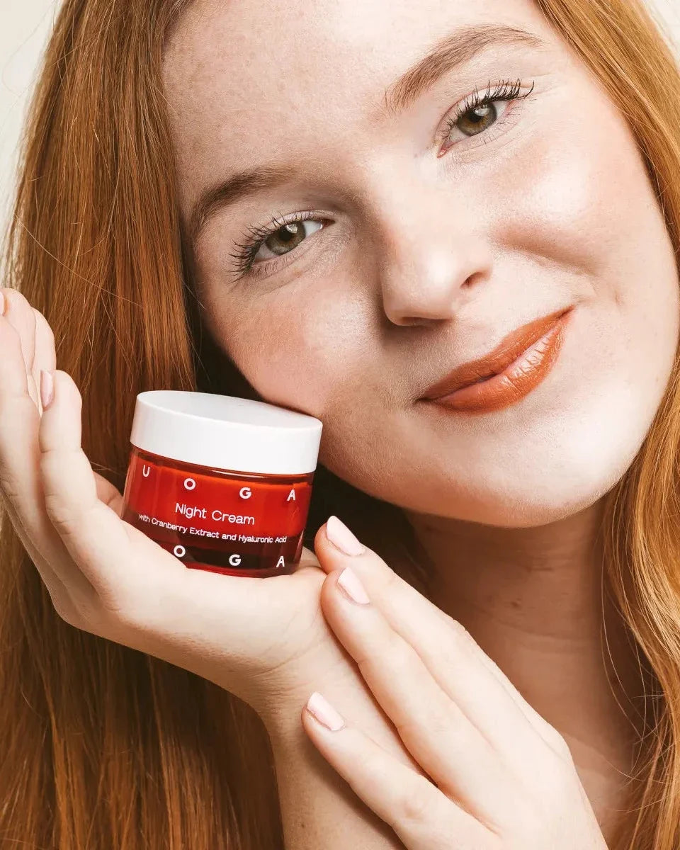 UOGA UOGA - Night Face Cream with Hyalyronic Acid 40 ml - WERTE FREUNDE