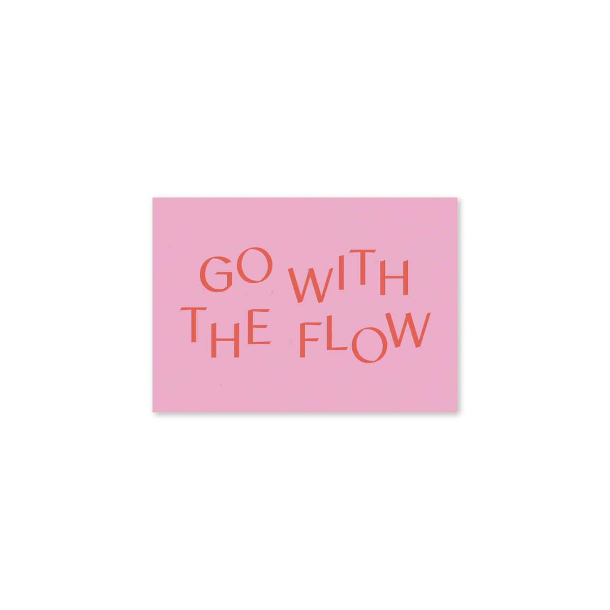 WERTE FREUNDE Papier - Grußkarte Go with the Flow A7 quer - WERTE FREUNDE