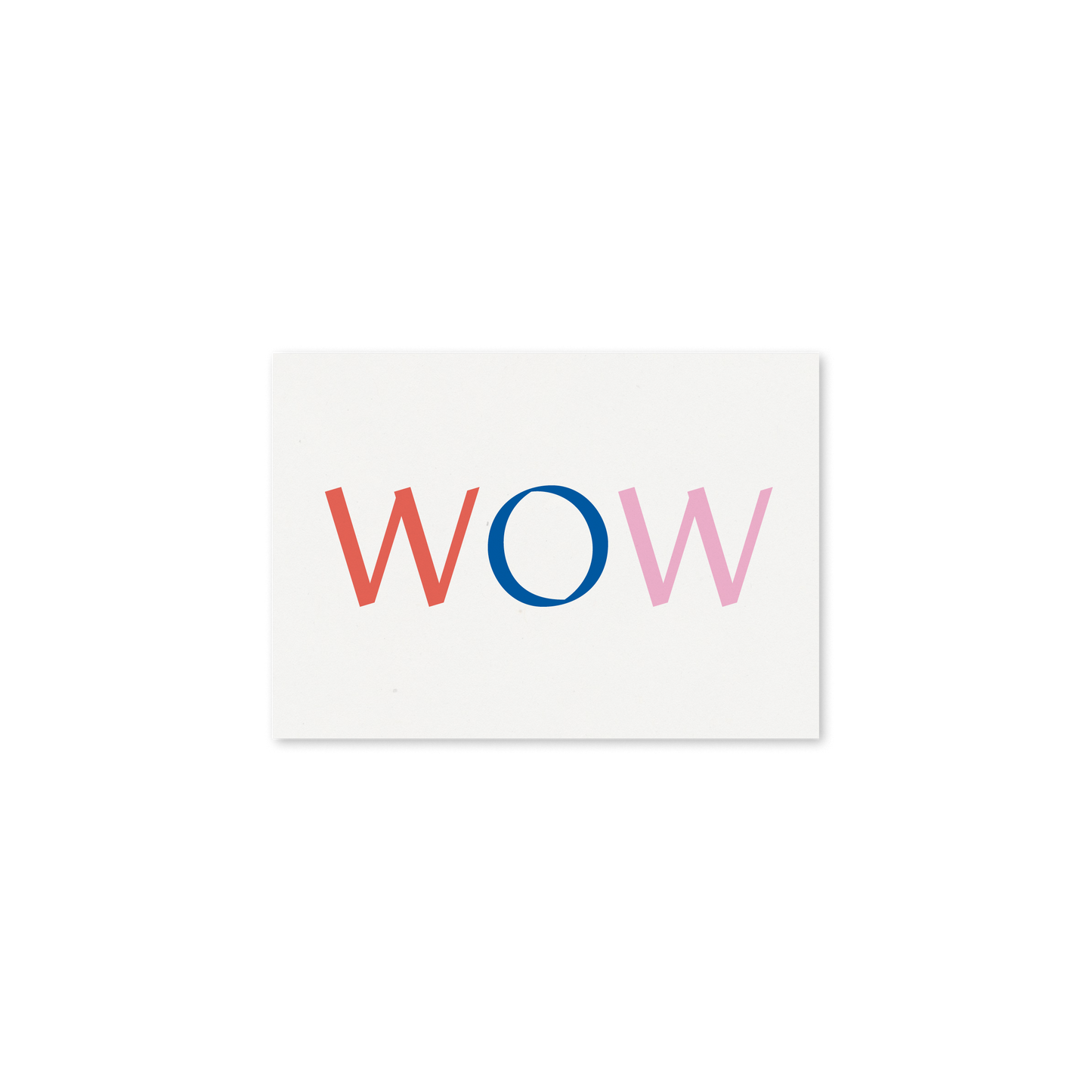 WERTE FREUNDE Papier - Grußkarte Wow A7 quer - WERTE FREUNDE