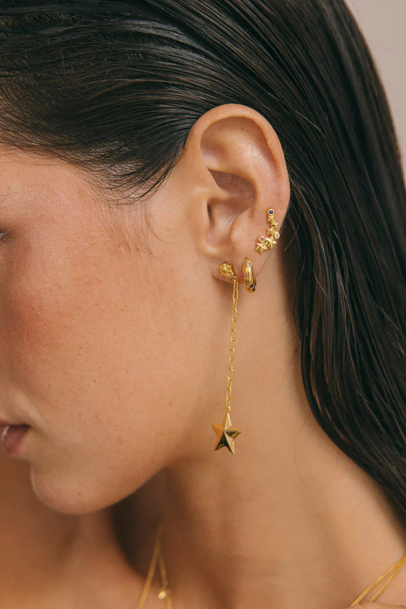 WILDTHINGS - Milkyway Huggie Gold Plated 1 St. - WERTE FREUNDE