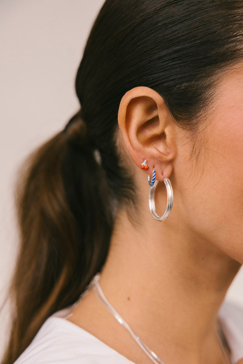 WILDTHINGS - Sunset Hoop Silver 1 Paar - WERTE FREUNDE