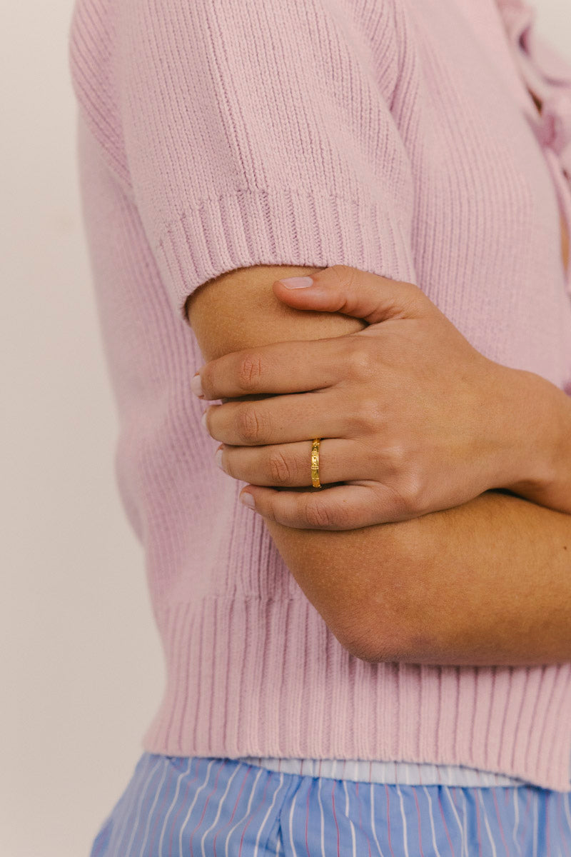 WILDTHINGS - Floral Embrace Ring Gold Plated 1 Stk. - WERTE FREUNDE