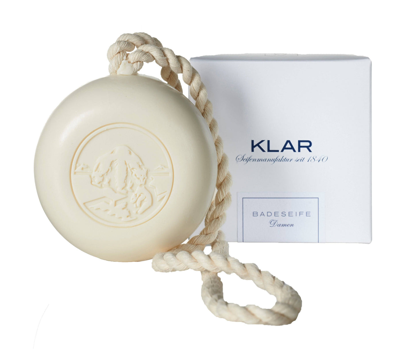 Klar's - Damenbadeseife an der Kordel 250g - WERTE FREUNDE