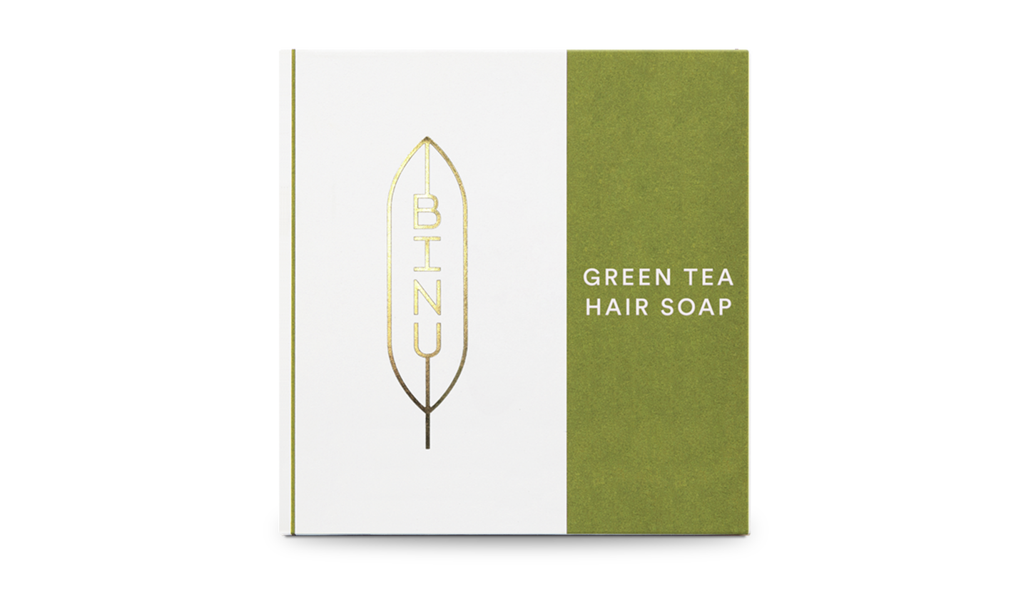 BINU - Green Tea Hair Soap 100 g
