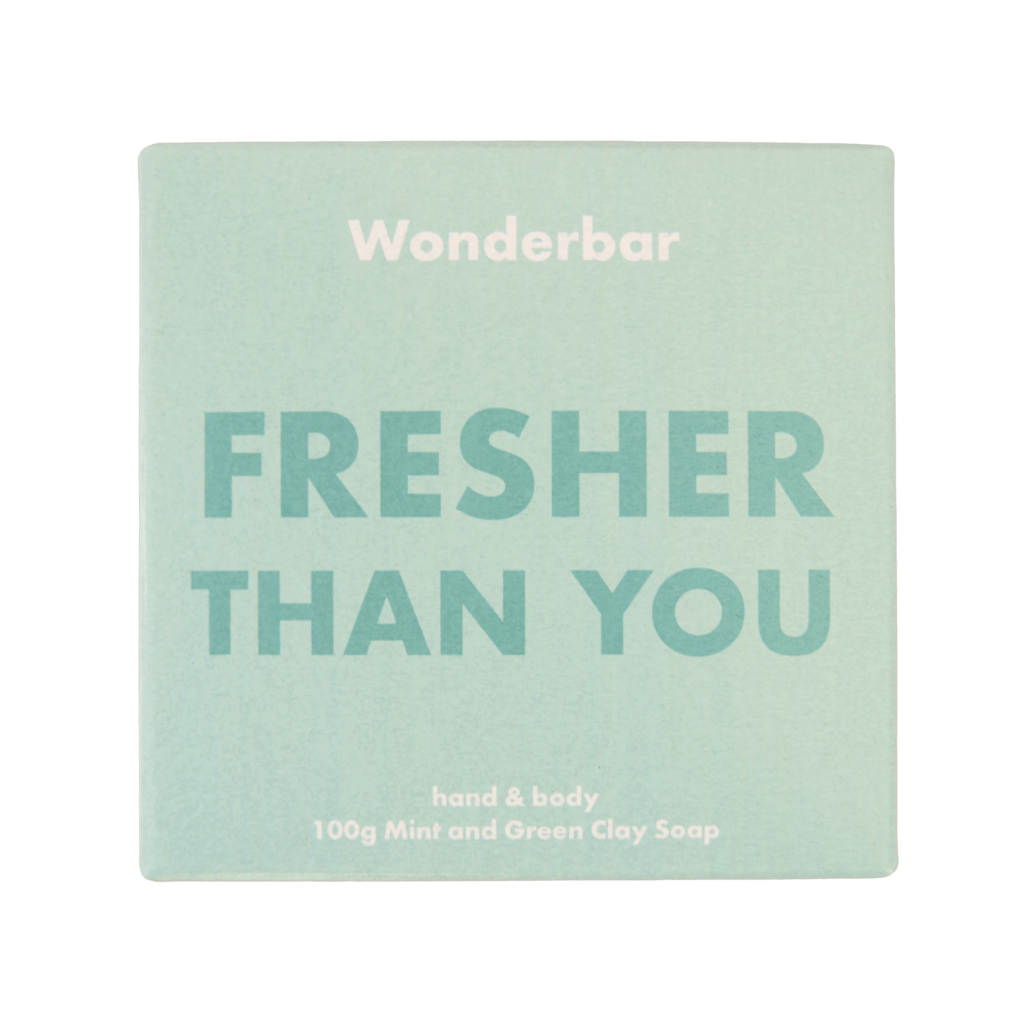 Wonderbar - FRESHER THAN YOU Mint & Green Clay Soap 100g - WERTE FREUNDE